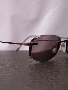 Silhouette Titan Frameless Purple Chrome Eyeglasses Made in Austria RX